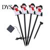 Decorative Stakes for Flowerbeds Christmas Solar Stake Lights, Santa Snowman Tree Figurine Lawn Easy Install Pathway Decor Waterproof Warm LED Lights