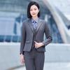 Troman Women's Long Sleeve Business Suit Set