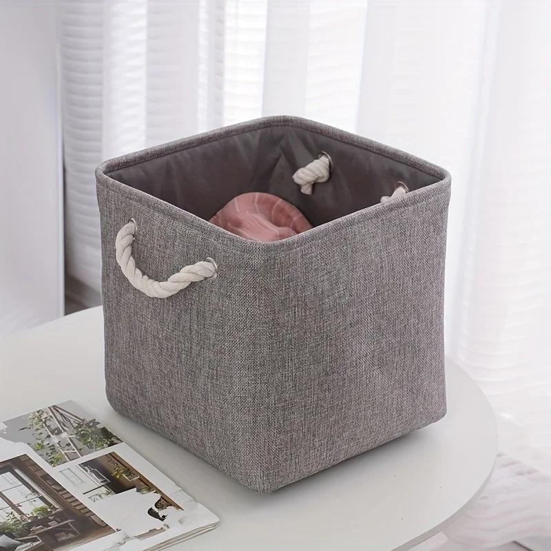 Portable Fabric Clothing Storage Box Storage Dust-proof Clothing Organization Storage Box Finishing Box Handheld Storage Basket