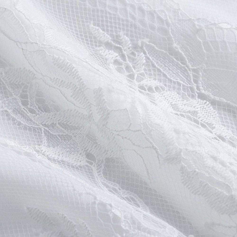 Vintage Bow Lace Collar Detachable Ruffled edge Collar Costume Accessory Lace Fake Collar Party