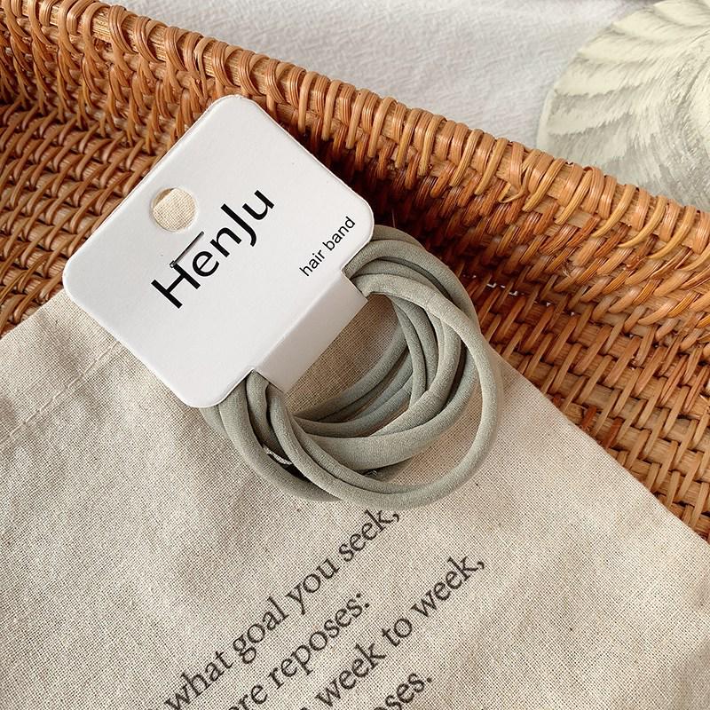 Набор из 6 высокоэластичных резинок для волос с цветочными аксессуарами для волос