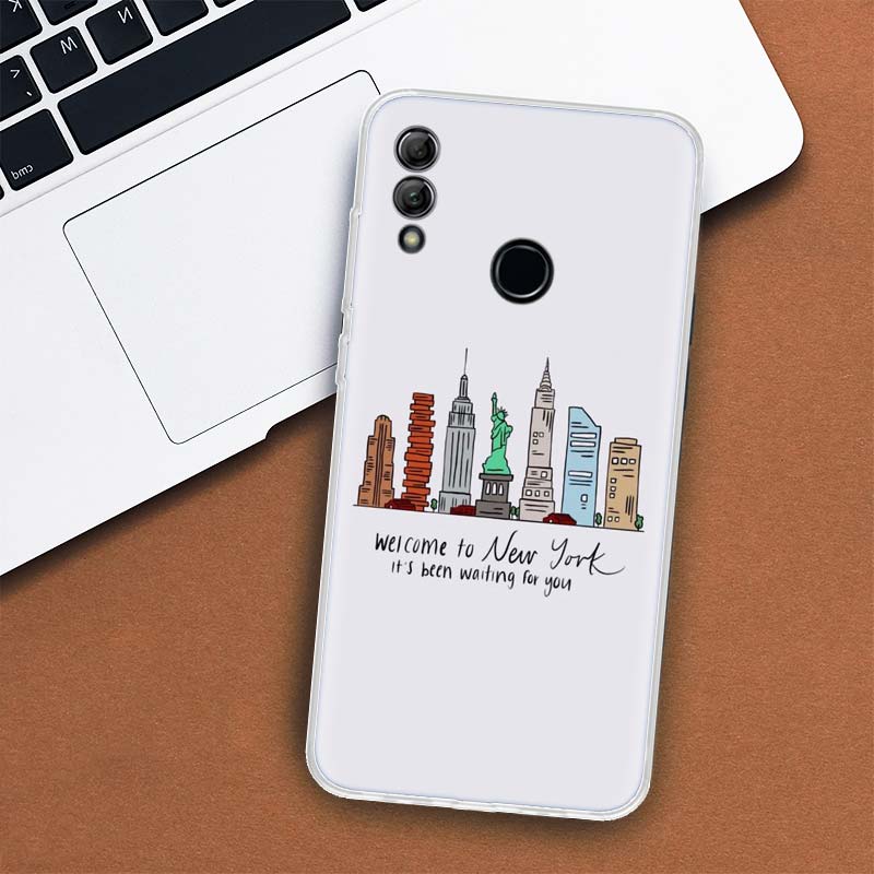 NYC New York City Cover Phone Case For Huawei Y5 Y6 Y7 Y9S P Smart Z 2021 2019 Honor 10 Lite 9 20 9X 8S 8X 8A Pro 20i Coque