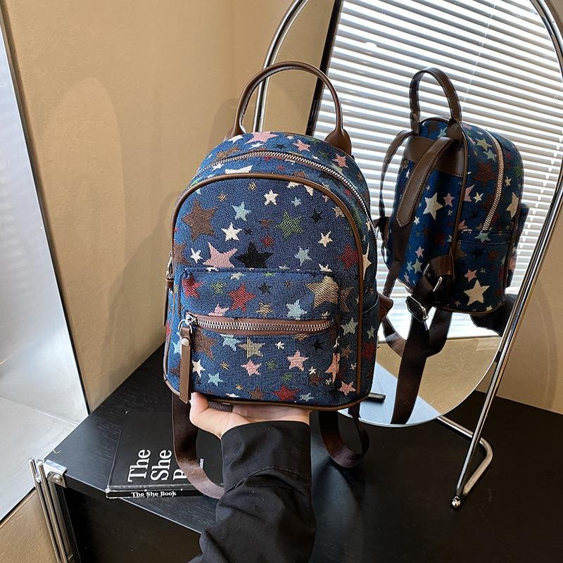 Casual versatile backpack women's new design niche fashion girl going out small backpack