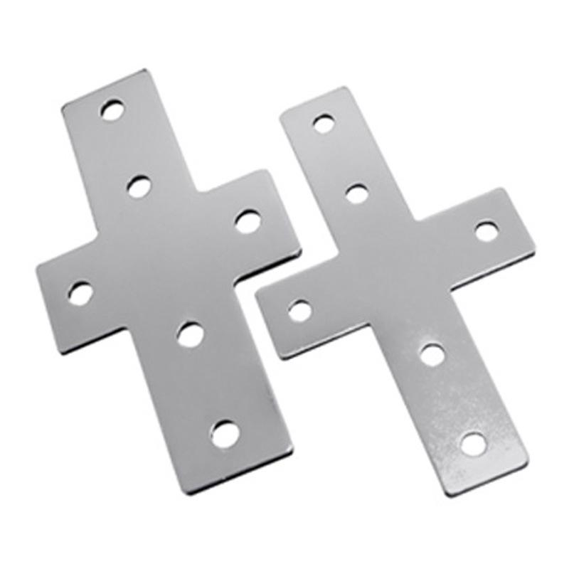 Plaque de Connexion d'Angle en Aluminium pour Profilés 20/30/40 avec Fixations