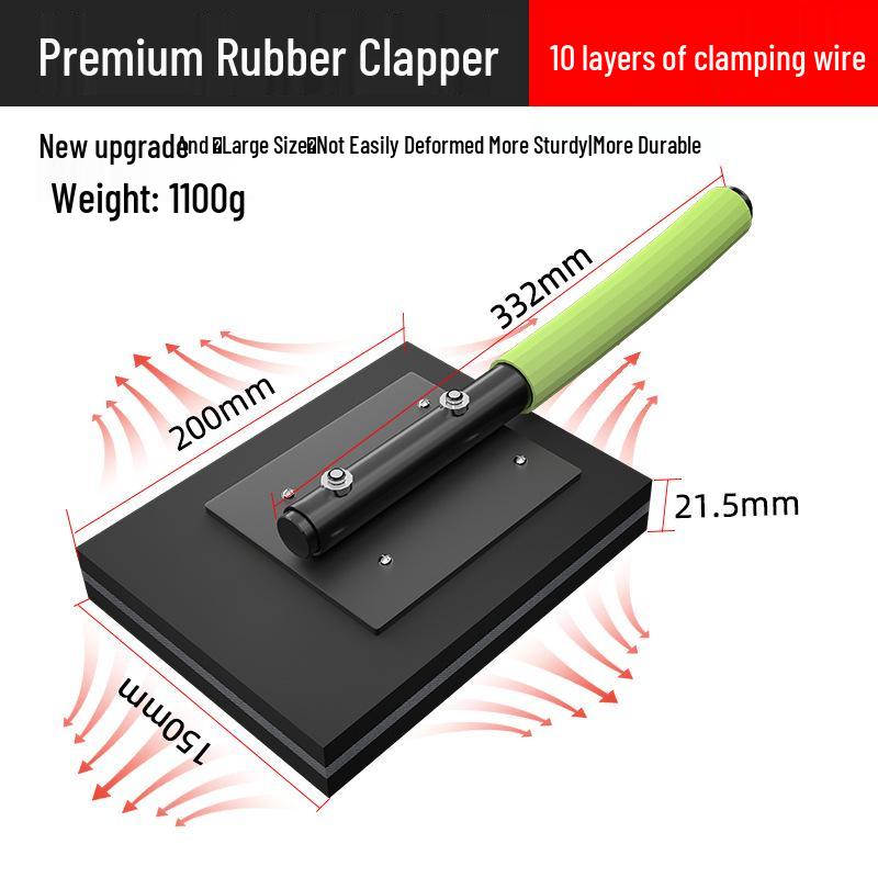 Tile Laying Tool Set: Rubber Tapping Board for Bricklayers and Floor Tile Installation