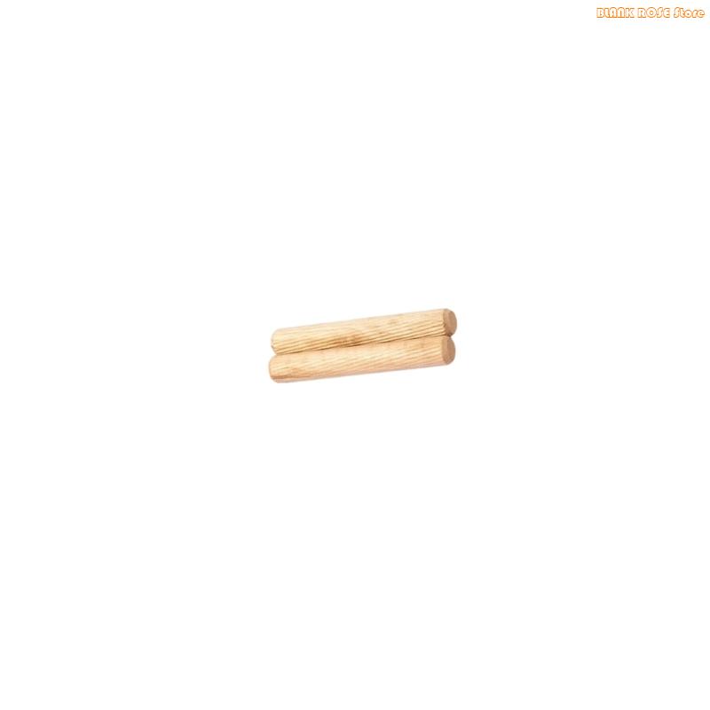 K1AE 100Pcs Woodworking Doweling Jig Round Fluted Wooden Plug Dowel Pin Rod Locator Furniture Fitting 6mm 10mm 10mm