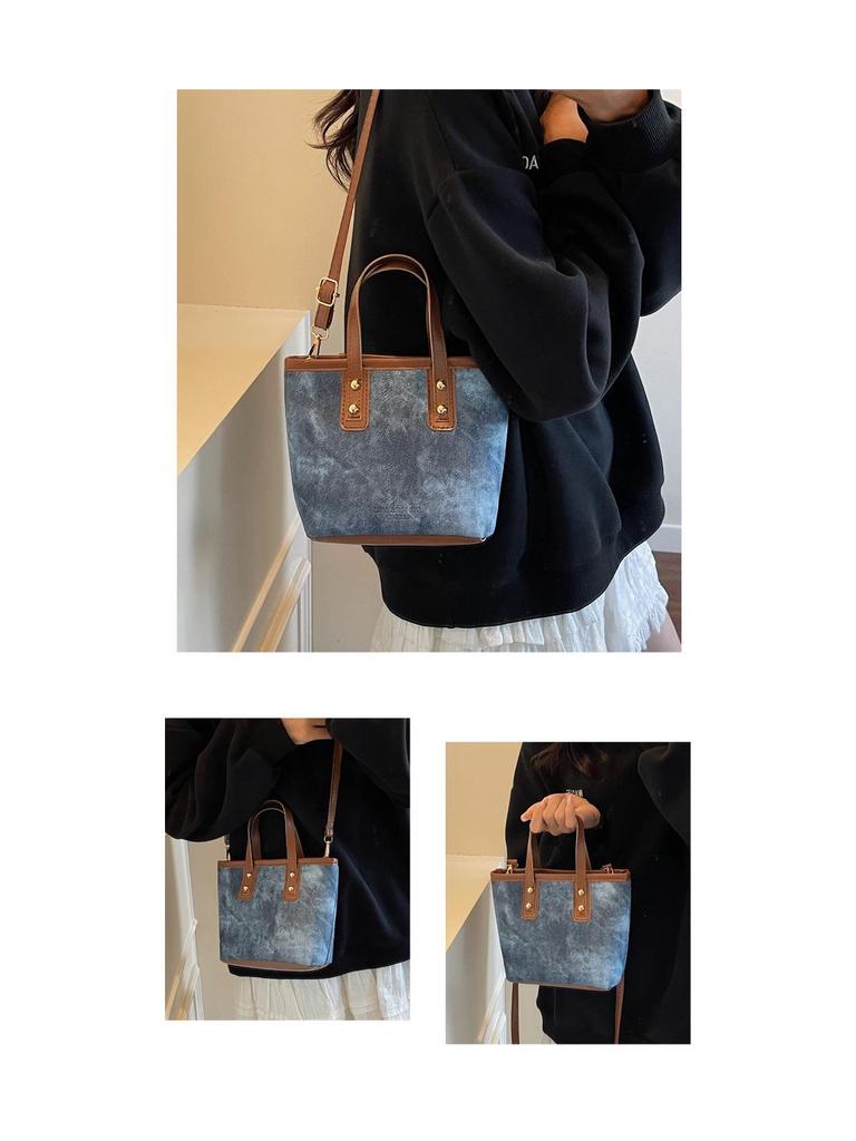 Elegant Light Luxury Crossbody Bag – Trendy Single-Shoulder Bucket Handbag for Women.