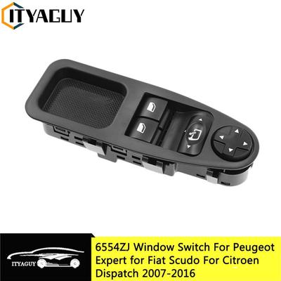 6554.ZJ 6554ZJ interruptor de ventanilla principal para coche, botón de Control elevador para Scudo Jumpy para Citroen Dispatch para Peugeot Expert 2007-2016