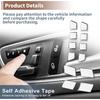 Set of 12 Car Seat Memory Door Lock Unlock Button Sticker Adjust Switch Button for Mercedes-Benz a Class 2013-2017 Interior Trim Accessory Black
