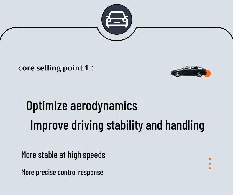 Hongqi E-QM5 Carbon Fiber Rear Spoiler: No-Drill Tail Wing Blade