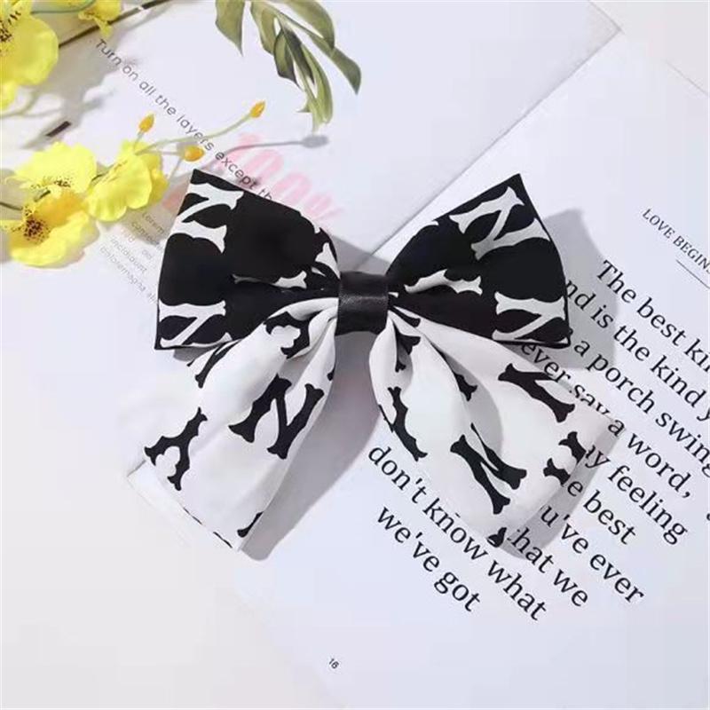 13*10cm Damen Haarspange Schleifen Koreanische Weiße Schwarze Haarspange Schleifen für Dame Mädchen Pferdeschwanz Haarstyling Zubehör