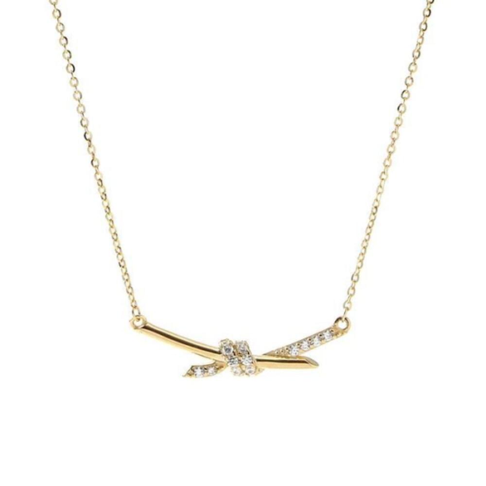 [Onoma] Onm Bijou Holic 92.5 Silver Gold-Plated Twist Stick Necklace (16462802)