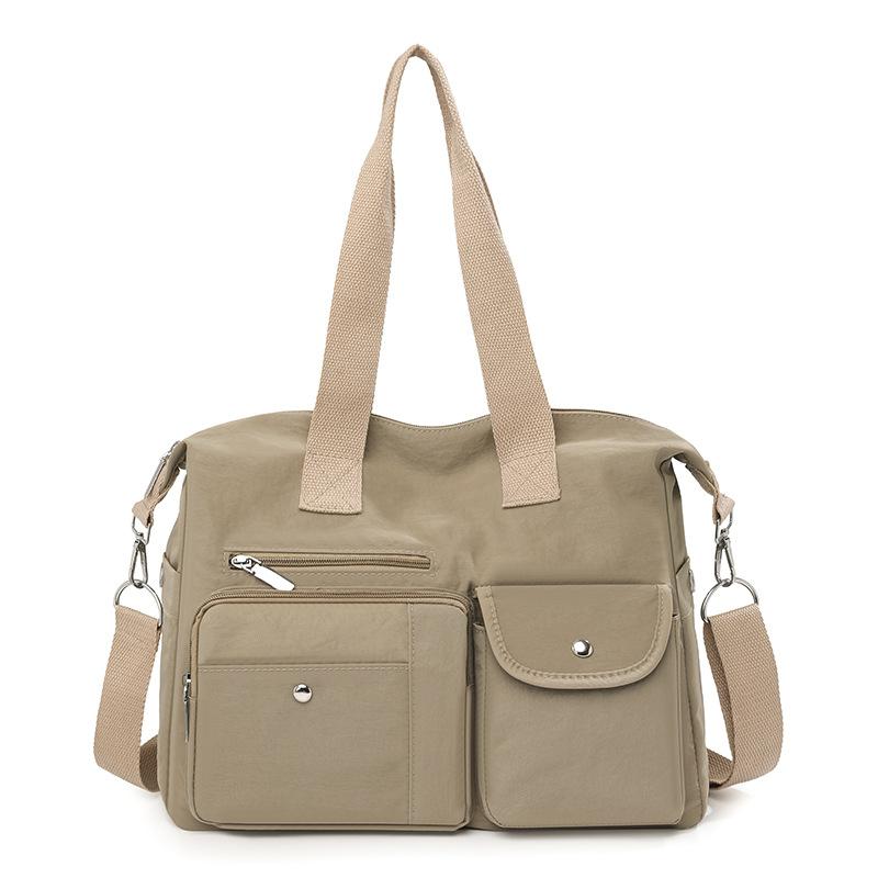 

Многофункциональная сумка-тоут Легкая водонепроницаемая сумка-тоут Сумка через плечо Женская сумка на плечо хаки