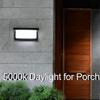 5000K Daylight White Outdoor Wall Sconce Lights, LED Exterior Light Fixture Wall Mount Ip65 Waterproof, Wall Porch Light for Garage Walkway Hallway