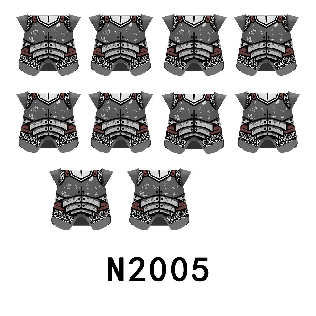 Mittelalterliche Militärburg Ritter Rüstung Bausteine Schulterpanzer Rüstungszubehör Roter Löwe Schwarzer Adler Waffensteine Spielzeug