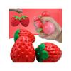 1pc Oversized Strawberry Squeeze Toy, Realistic Stress Relief Ball, Creative Decompression Gadget