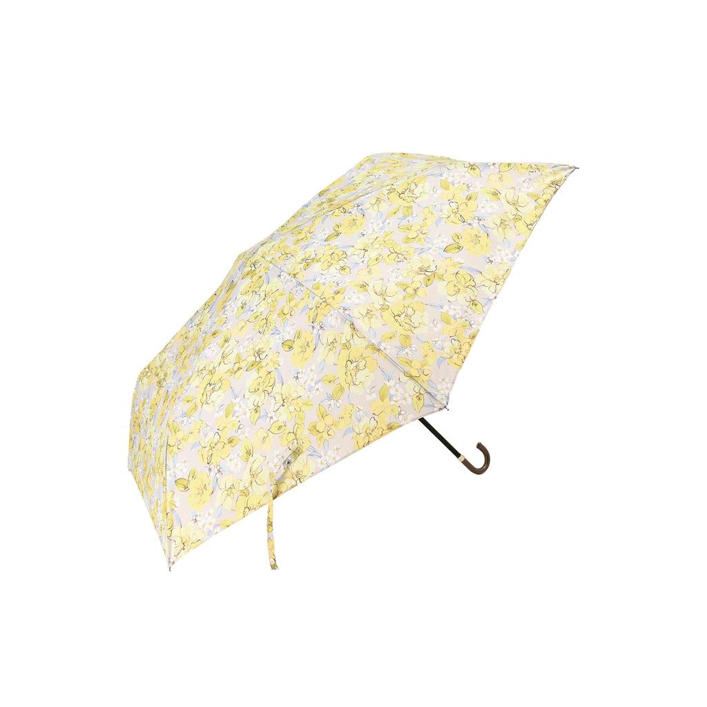 Afternoon Tea Living Folding Umbrella HT72, Watercolor Flower Folding Umbrella, Yellow