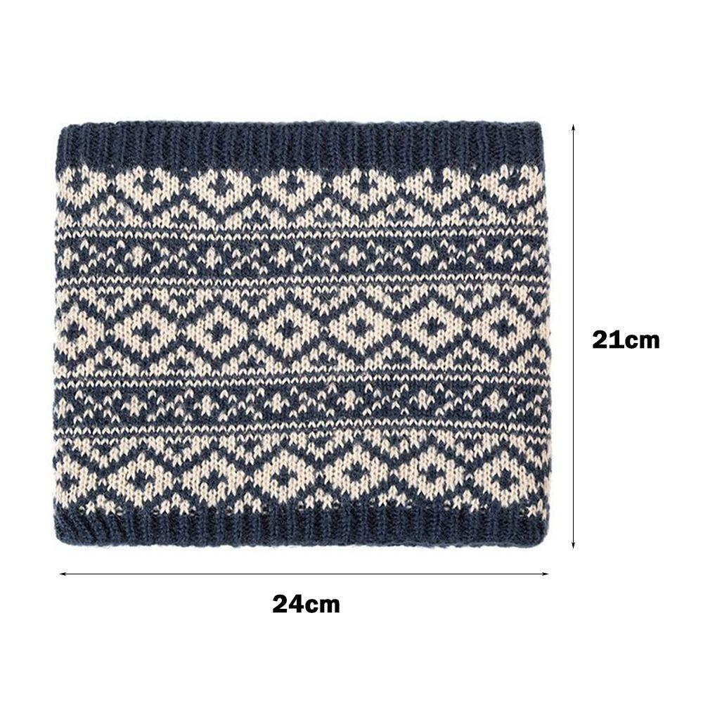 Soft Winter Neck Warmer Knitted Face Mask Fashion Neck Scarves Women Men