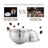 Stainless Steel Coffee Capsules Vertuoline Pod Filters Cup 70ml Brewing Volume Reusable Refillable Coffee Capsule