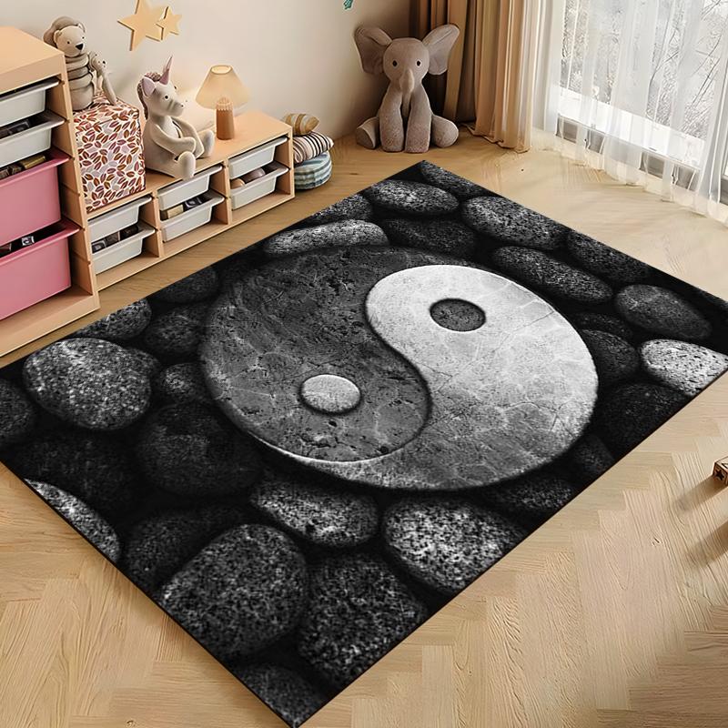 15 Size Tai Chi Bagua Yin Yang Pattern Rug Carpet for Living Room Bathroom Mat Creative Doormat Carpet for Bedroom Home Decor