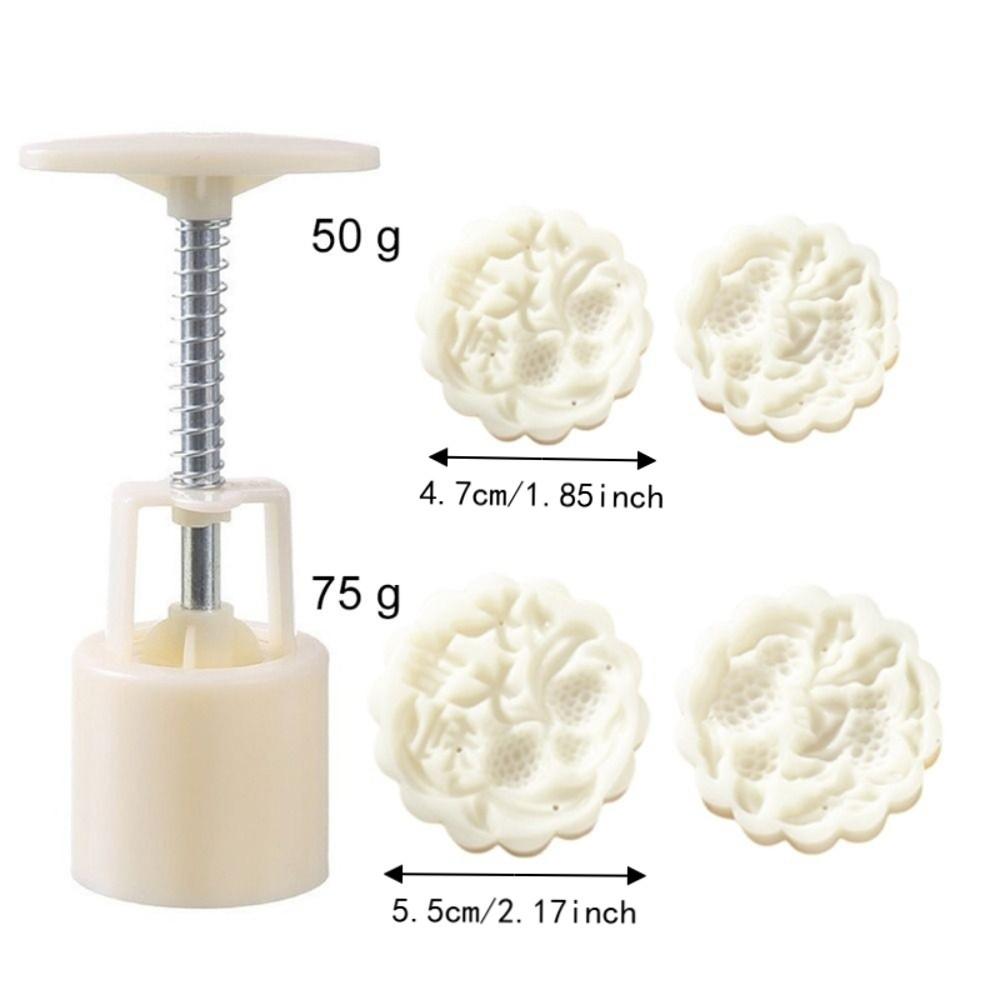 Hand Press Mid Autumn Festival Moon Cake Mold Embossing Pastry Molds Baking