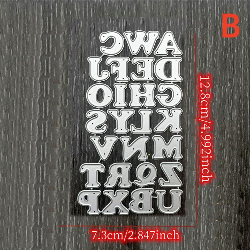 Square Lace Metal Cutting Dies Numeric Alphabet Scrapbooking for Card Making DIY Embossing Cuts Craft Pattern