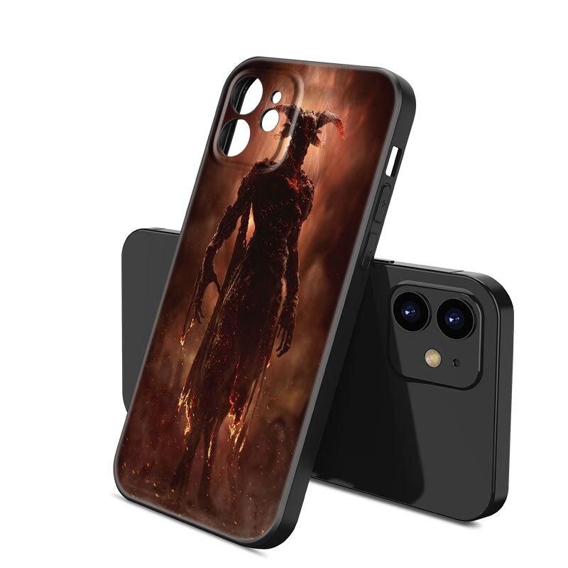 Devil Satan Art Phone Case For Apple iPhone 13 12 Mini 11 Pro XS Max XR X 8 7 6S 6 Plus SE 2022 2020 5S 5 Soft TPU Black Cover