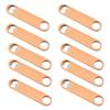 10 Stück Holz Flacher Bierflaschenöffner Ergonomisches Rundes Loch Getränkeflaschenverschlussöffner mit Bequemem Holzgriff Langlebig