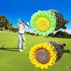 Magnetic Golf Ball Marker with Hat Clip Sunflower Shape Magnet Ball Marker Cap Clip Set for Men Women Golfers Bags Belts Visors Accessories