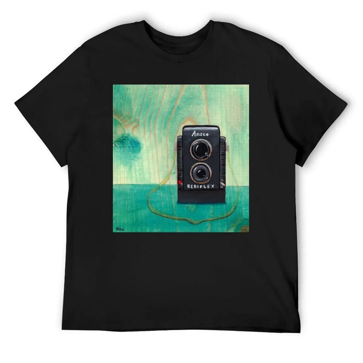 

Ansco Camera Painting T-Shirt anime shirts graphic tee basketball graphic tees tees heavyweight t shirts for men XXXXXL чорний