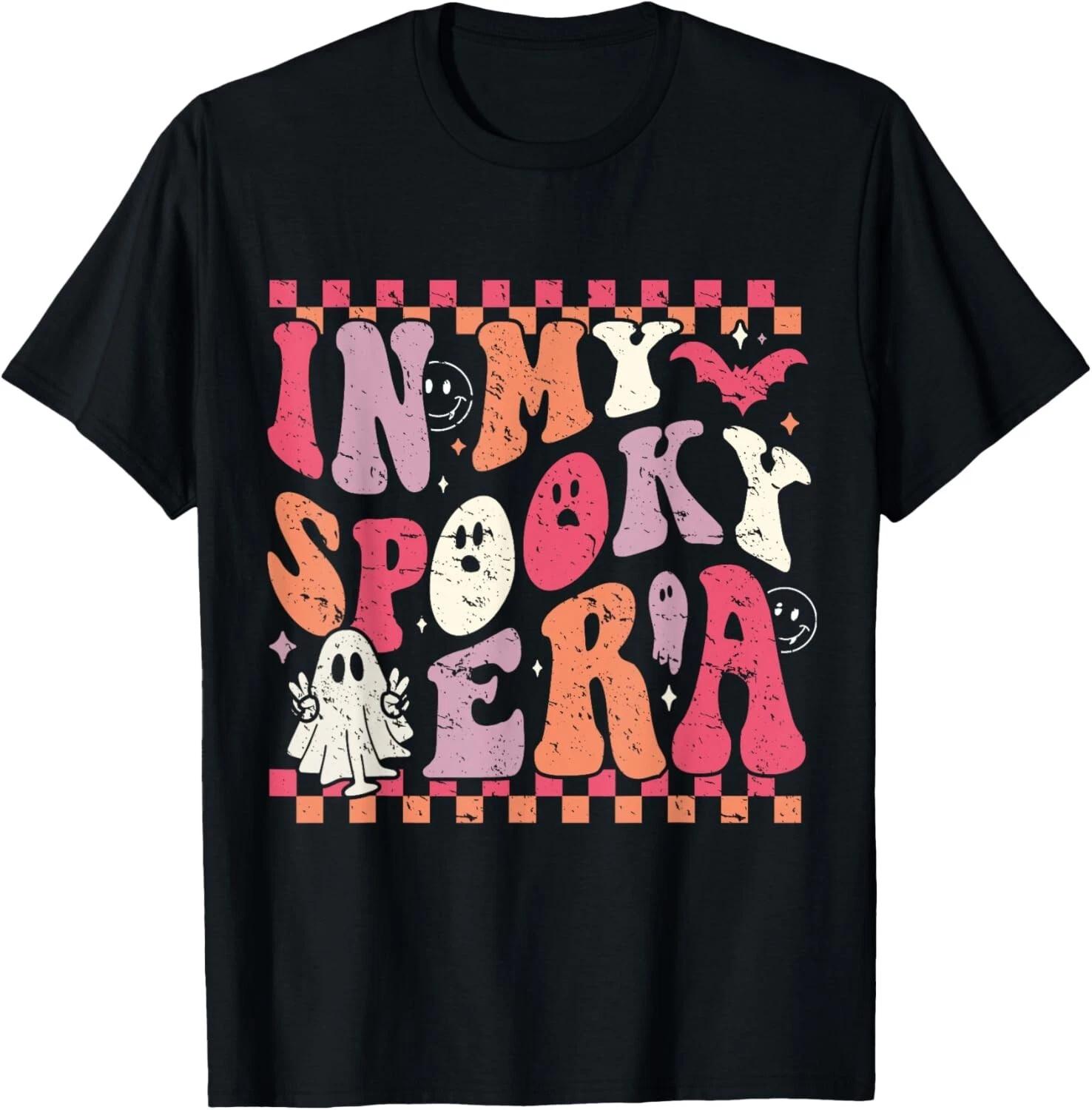 In My Spooky Era Groovy Hippie Halloween Ghost T- Shirt S