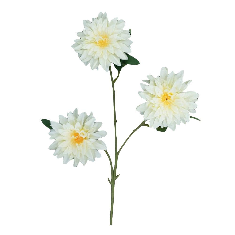 64cm Length Artificial Dahlia Flower 3 Heads Faux Flower New Simulation Flowers  Photography Props