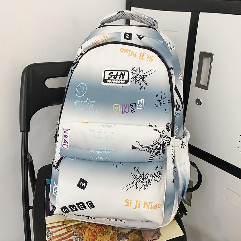 Schoolbag Children Elementary School Girls Junior High School College Students High School Students Large Capacity Printing