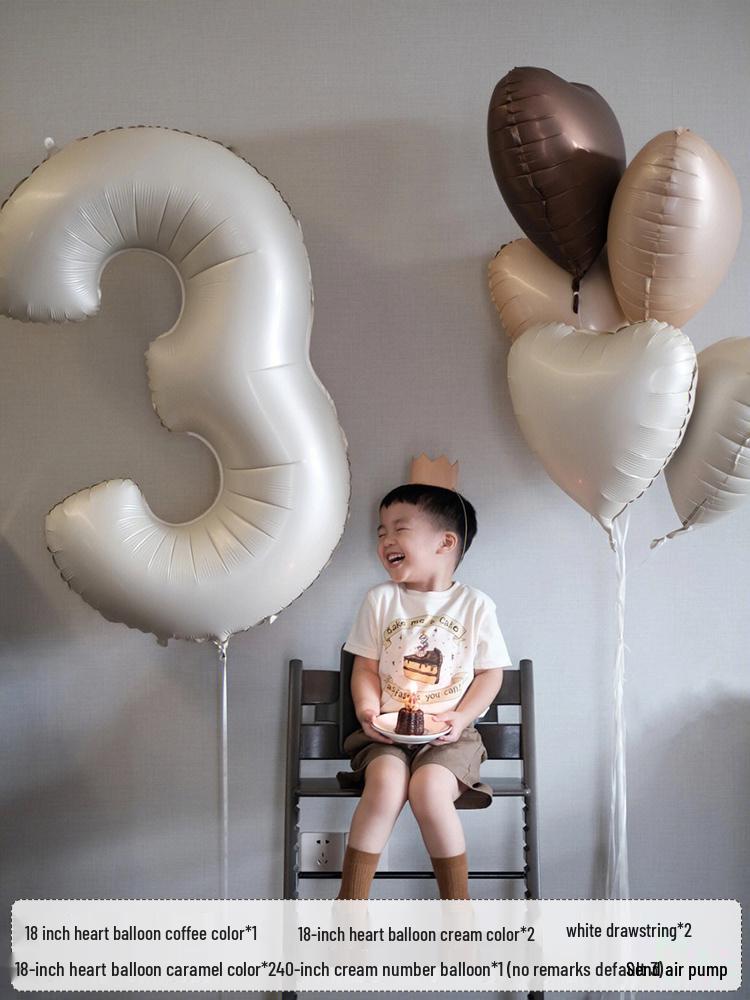 Children's 1st Birthday Number Balloons for Party Decorations and Photo Props.