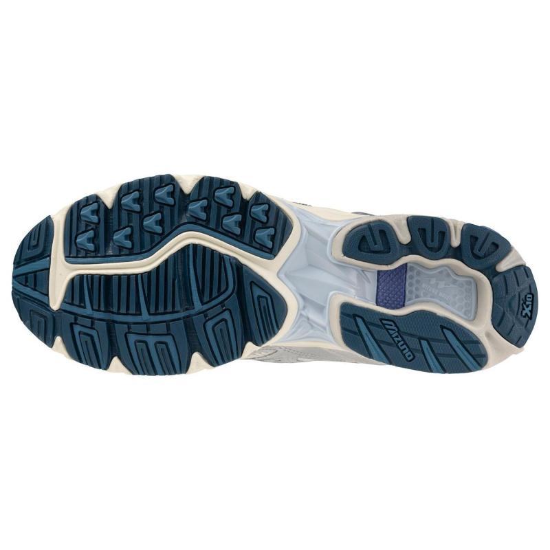 Mizuno Wave Rider 10 White Silver Blue Sneakers D1GA243101