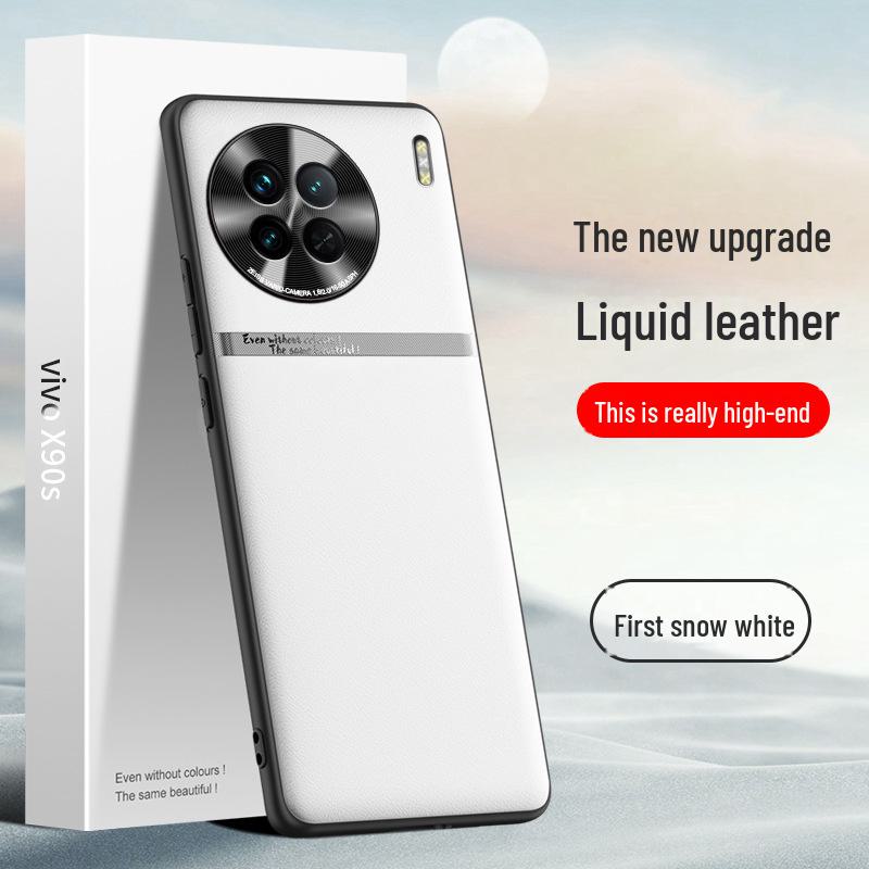 VivoX90 Liquid Leather Anti-Fall Protective Phone Case
