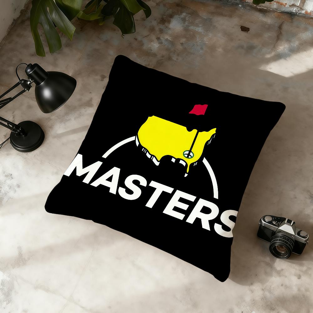 Cool Logo M-Masters Golf Cushion Cover Home Office Convenient Nordic Simplicity Hit With Zipper Cushion Cover