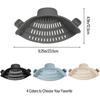 1 Pack Silicone Strainer, Adjustable Silicone Clip On Strainer, Suitable for Pots, Bowls, Vegetables, Noodles, Pasta Drainer