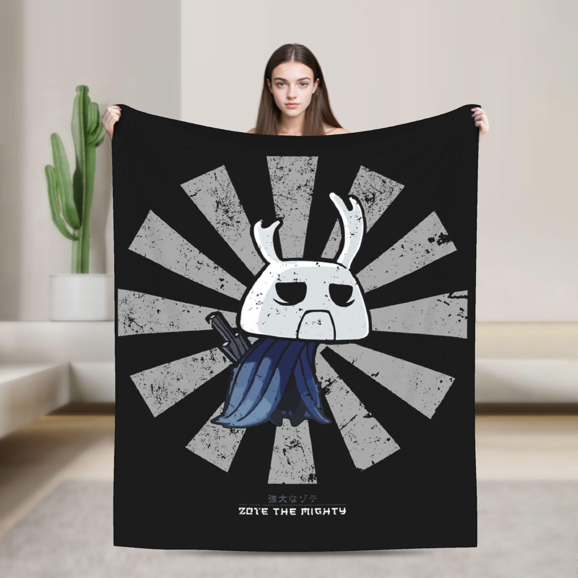 

Hollow Knight Cereal Whitehorn Blanket Cyclone Slash Plush Novelty Warm Throw Blanket for Bedspread Winter Car 75x90cm
