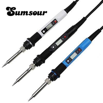 80W Soldering Iron Digital Adjustable Temperature Electric Solder Station Welding Tools Kit 220V 110V Rework Desoldering Repair