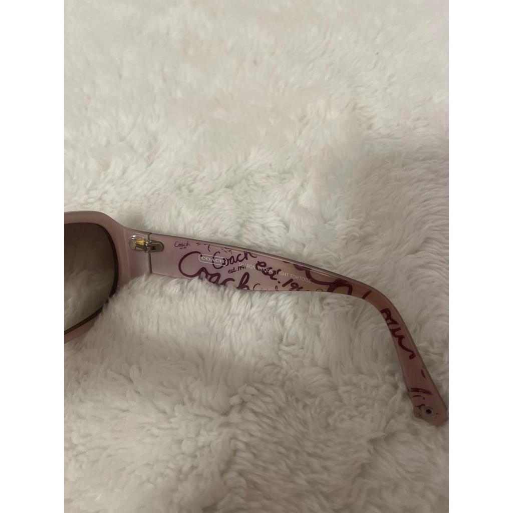 Used COACH Coach sunglasses brown tortoiseshell pattern