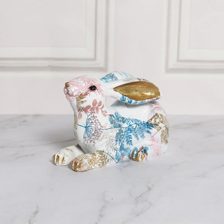 Easter Rabbit Garden Statue for Thanksgiving Day Micro Landscape Decoration Gift