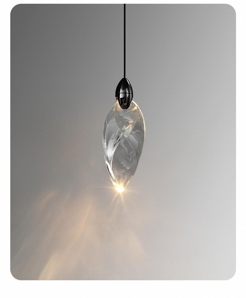 Modern Crystal Chandelier for Bedroom & Living Room - High-End Bedside Pendant Light