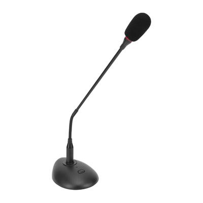 Wired Conference Microphone Flexible Gooseneck Cardioid Condenser Mic with Base Standard 3 Pin XLR Male Plug