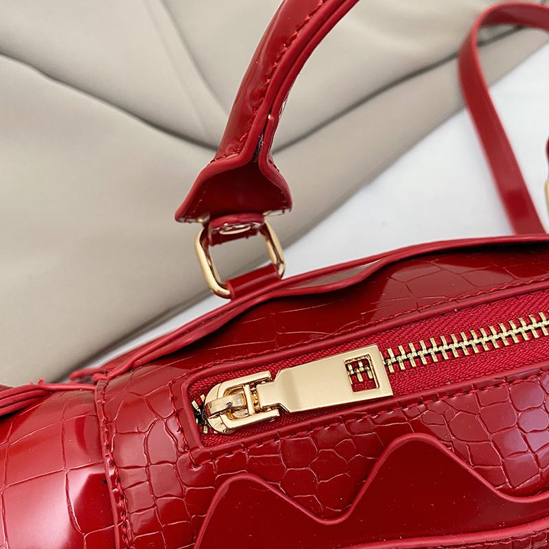Street Cool Handbag Female PU Crocodile Shape 3D Creative Special-shaped Bag Can Be Crossed On One Shoulder