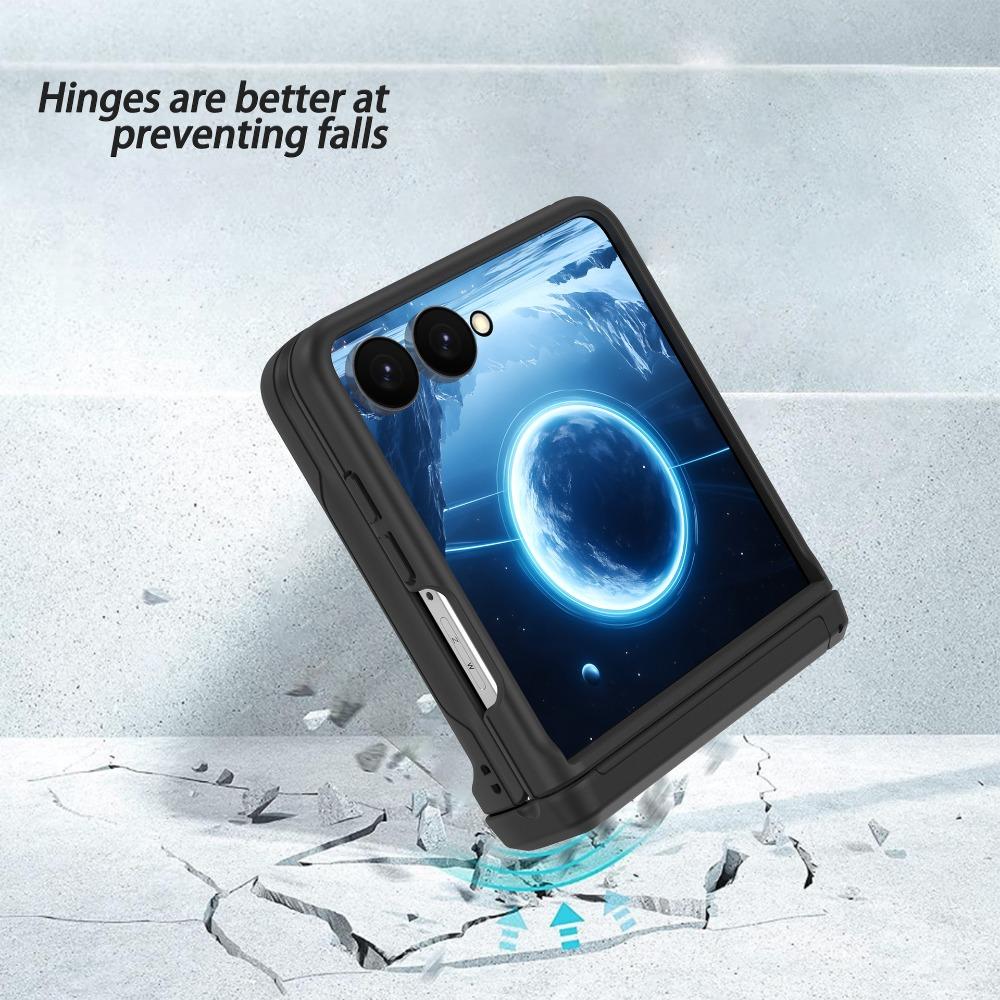 Wallet Card Insertion Folding Phone Case for Samsung Galaxy Z Flip 8 7 FE 6 5 Shockproof Bracket Hinge Cover for Galaxy Z Flip8