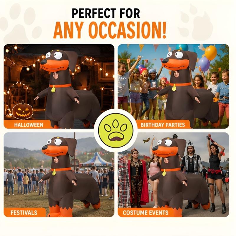 Tenue de Personnage Chien Marron pour Fêtes et Pièces de Théâtre Scolaires