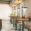 Modern Style Industrial Pot Cover Pendant Lamp for Dinning Room Study Ceiling Light Decorations30cm Diameter Silver