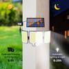 1/2PCS Solar Outdoor Lights with 280 LED Motion Sensor Light Remote Control 3 Mode Solar Floodlights for Patio Garden  Wall Lamp