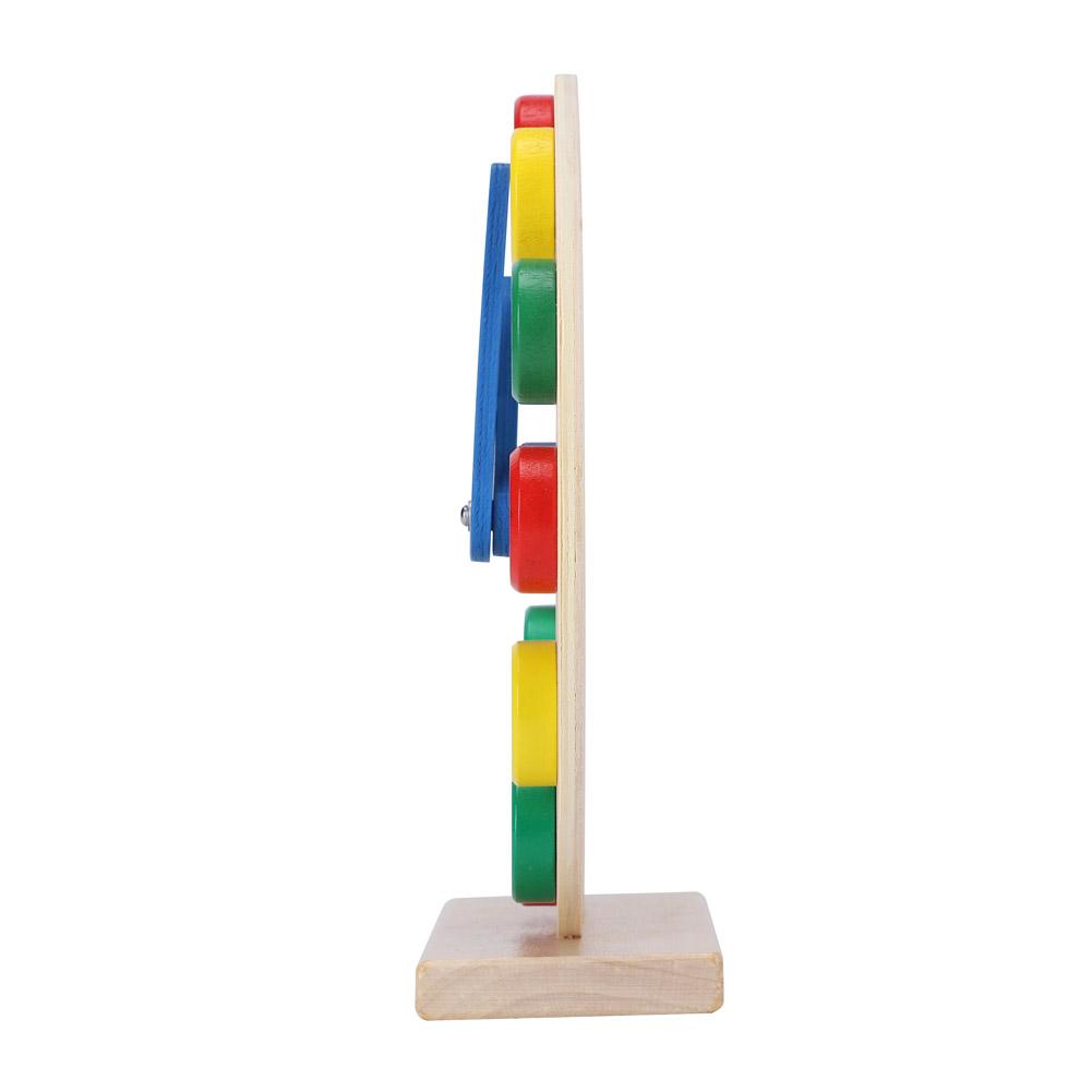 Baby Children Wooden Clock Toy Kids Number Time Early Learning Gift for Little Boys Girls